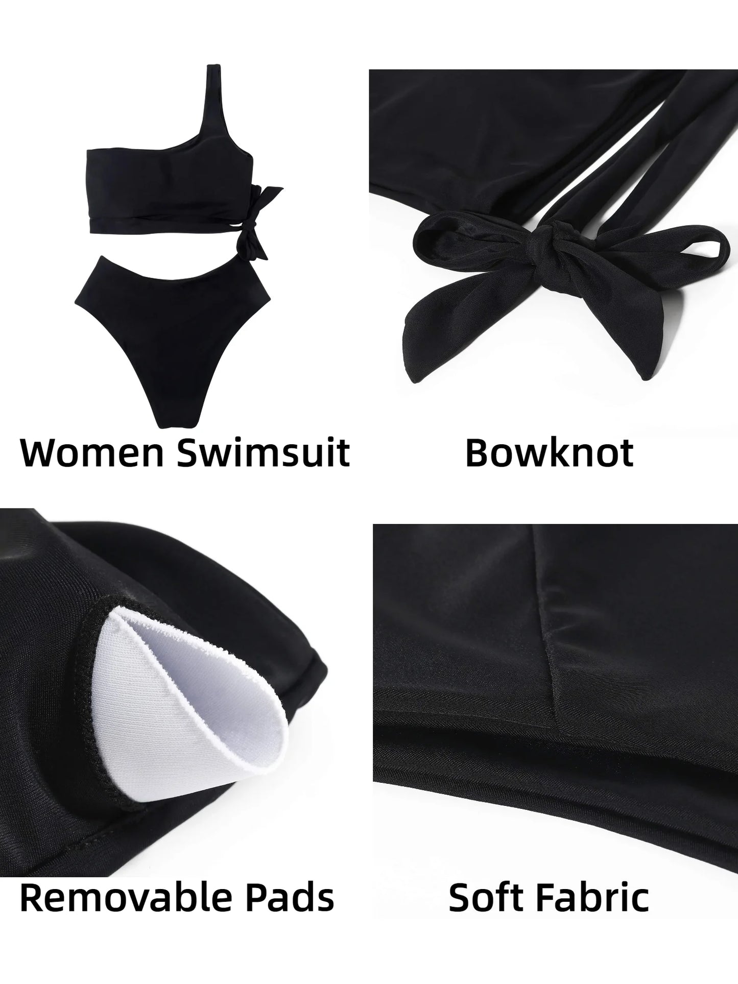 Eclipse One-Shoulder Swim Set – Sleek High-Cut Bikini