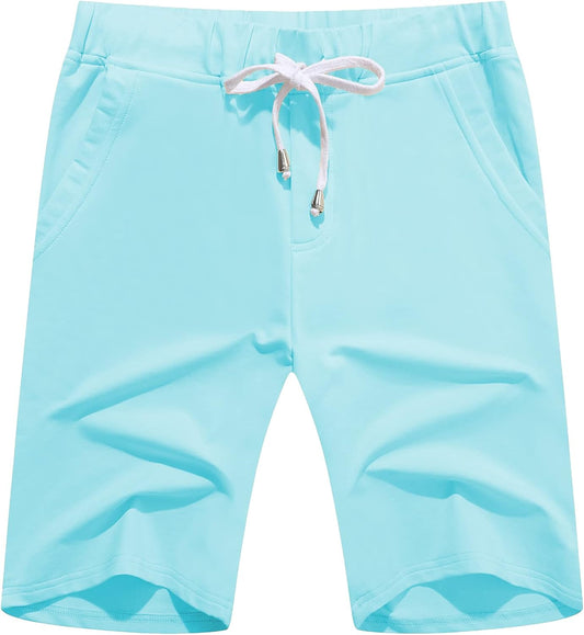 Men's Casual Elastic Jogger Shorts - Gym Active Shorts with Pockets for Comfort & Style