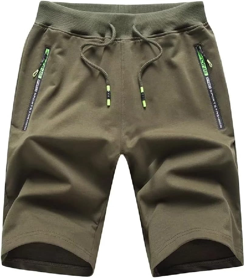Mens Athletic Shorts with Zip Pockets