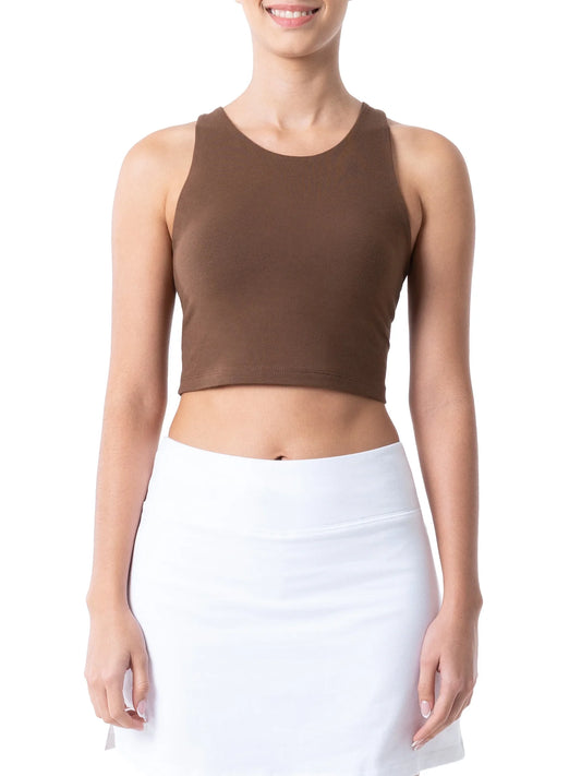 Women's Active Cropped Racerback Tank