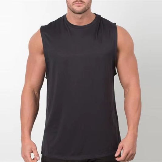 Brand New Plain Tank Top Men Bodybuilding Singlet Gym Stringer Sleeveless Shirt Blank Fitness Clothing Sportwear