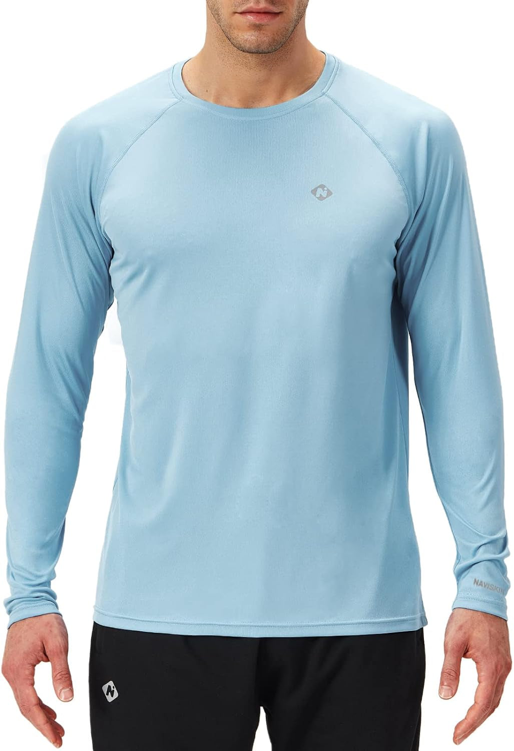 Men's UPF 50+ Sun Protection Long Sleeve Rash Guard Shirts - Lightweight, Quick-Dry Swim Shirts for UV Defense