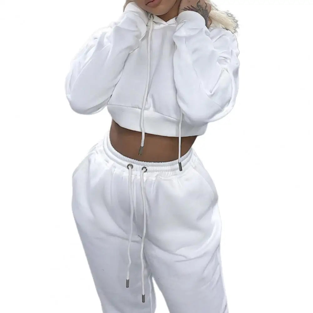 Women 2 Piece Set Casual Sport Outfits Tracksuit Hoodies Sweatshirt+Sweatpants Jogger Pants