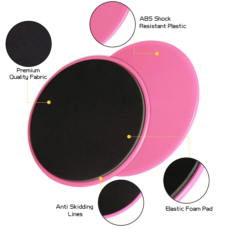 Exercise Gliding Discs Slider Full-Body Workout Accessories 2PCS Fitness Core Sliders Abdominal Training Yoga Sports Equipment