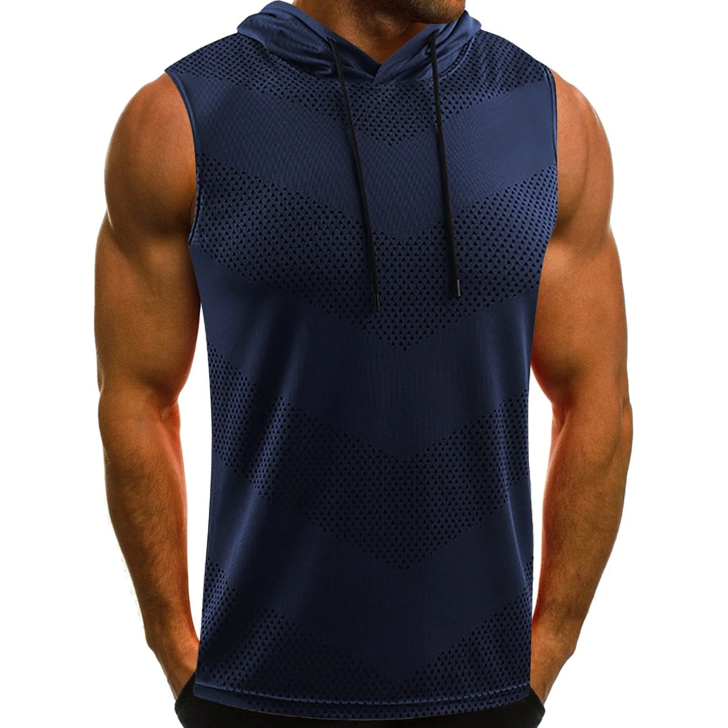 Men's Hooded Sleeveless Tank Top - Breathable Loose-Fit Vest for Basketball, Running, Fitness, and Casual Wear | Lightweight & Versatile Workout Shirt