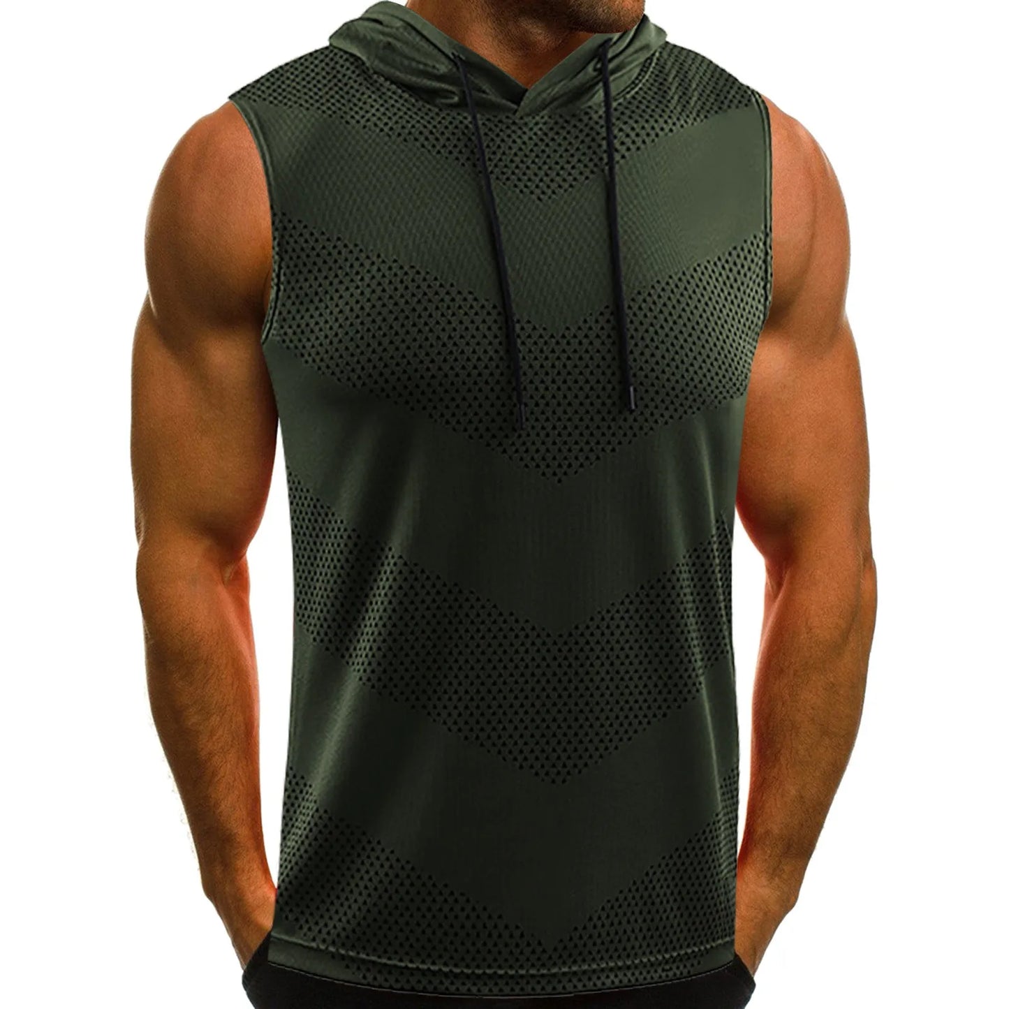 Men's Hooded Sleeveless Tank Top - Breathable Loose-Fit Vest for Basketball, Running, Fitness, and Casual Wear | Lightweight & Versatile Workout Shirt