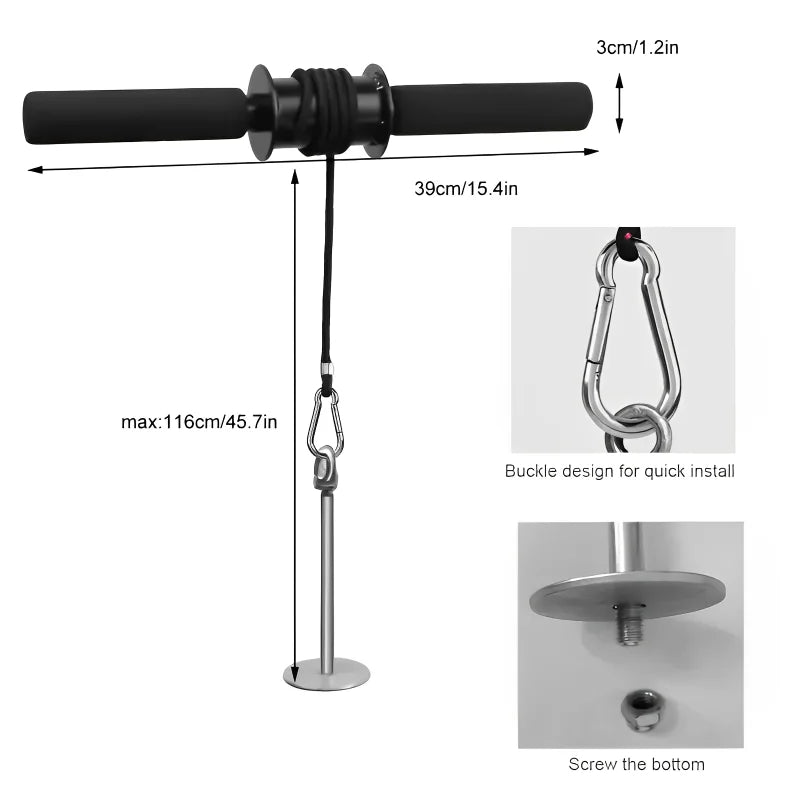 Wrist Forearm Blaster Arm Muscle Strength Trainer Exerciser Roller with Hand Grip Fitness Equipment Home Weight Fighting