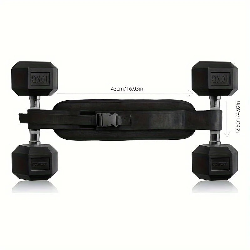 Weight-Bearing Belt Weighted Waist Trainer Belt - Adjustable Resistance Ergonomic Design Workout Hip Thrust Hip Training Belt