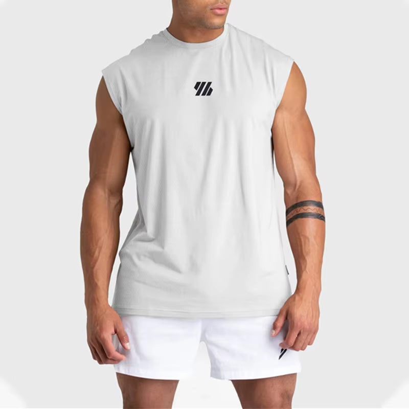 Sleeveless Sports Tank Top Quick-Drying Mesh Fitness Running