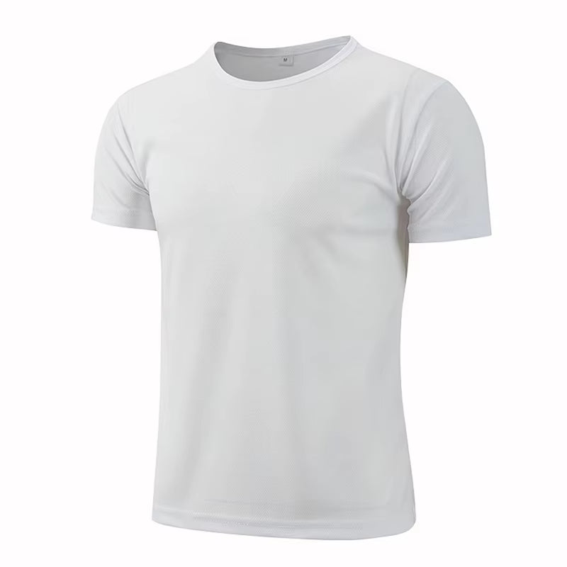 Quick-Drying round Neck Sport T-Shirt Gym Fitness Shirt Trainer Running T-Shirt Men Breathable Sportswear