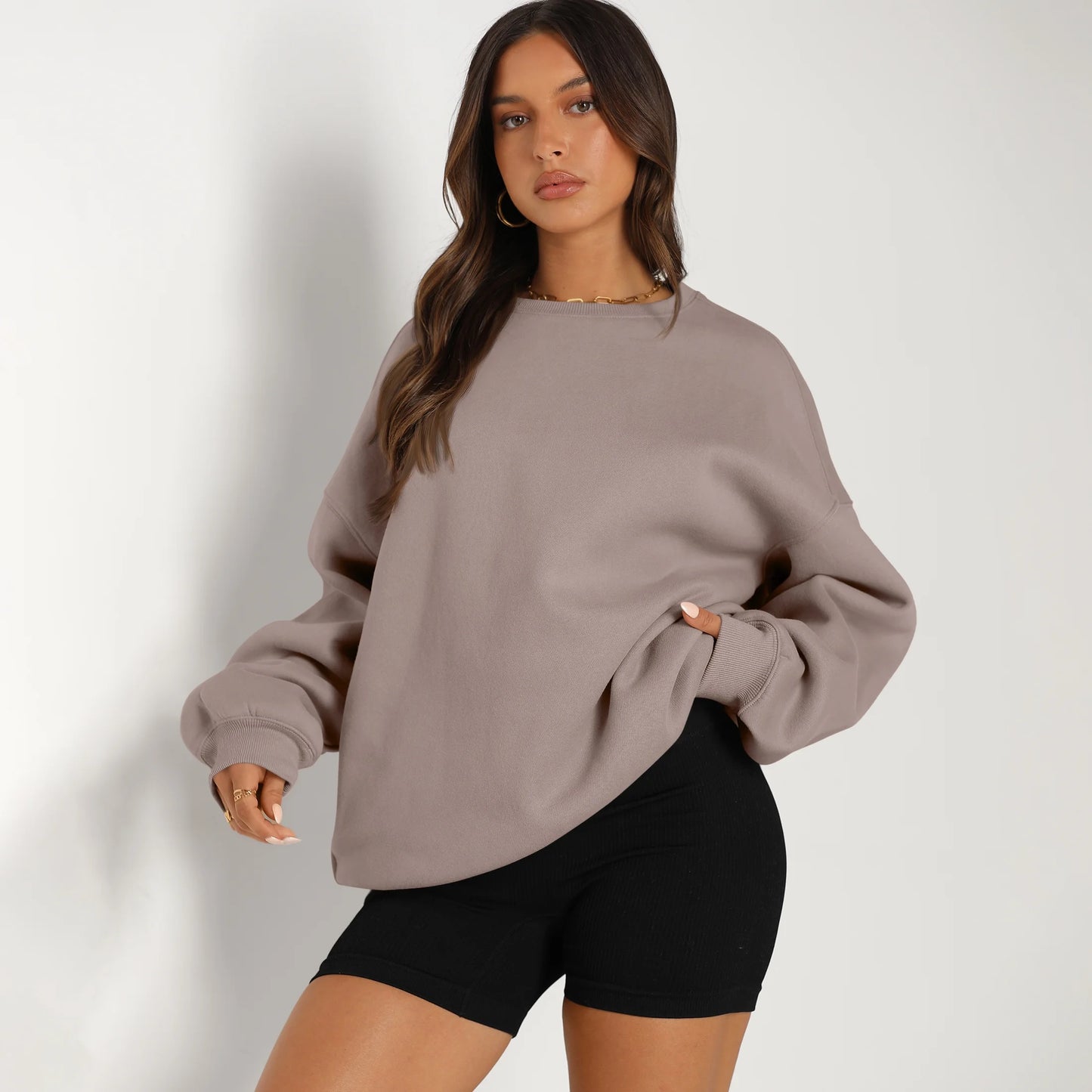 Oversized Sweatshirts for Women Crewneck Y2K Sweaters Casual Tops Comfy Fall Fashion Pullover Outfits Winter Clothes