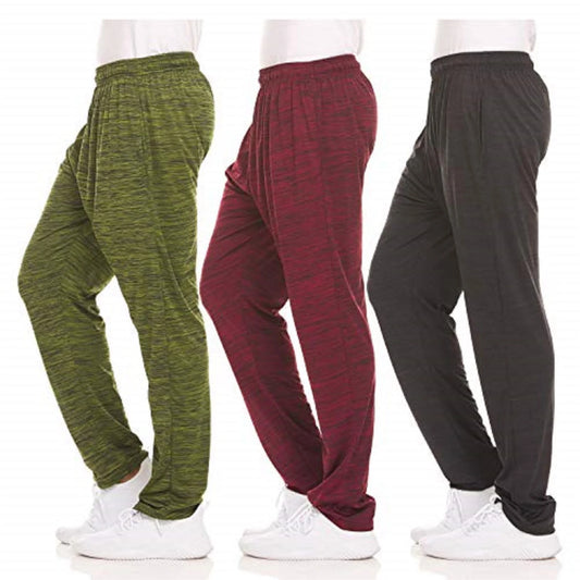 Dri-Fit Pant 3 Pack-Moisture Wicking, High Performance, Comfy Spandex-Poly Blend (Up to Size 3XL)