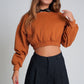 Oversized Cropped Sweatshirt