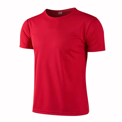 Quick-Drying round Neck Sport T-Shirt Gym Fitness Shirt Trainer Running T-Shirt Men Breathable Sportswear