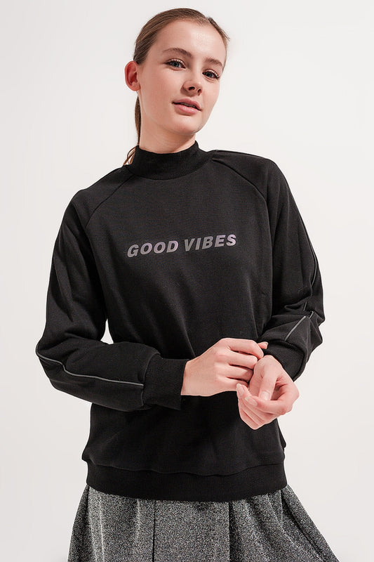 High Neck Sweatshirt