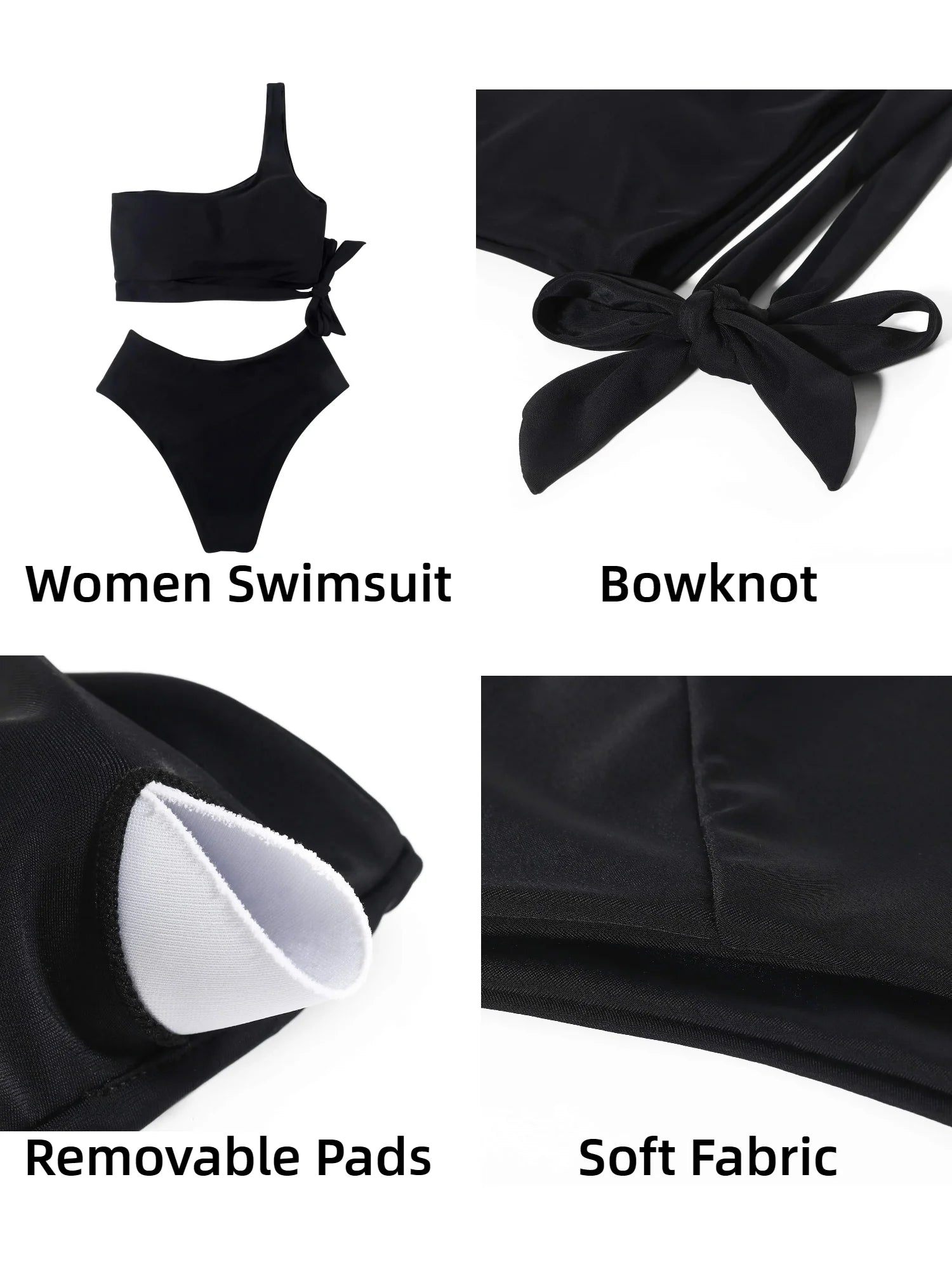 Eclipse One-Shoulder Swim Set – Sleek High-Cut Bikini