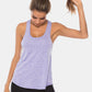 Full Size Scoop Neck Wide Strap Active Tank