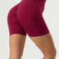 High Waist Wide Waistband Active Shorts