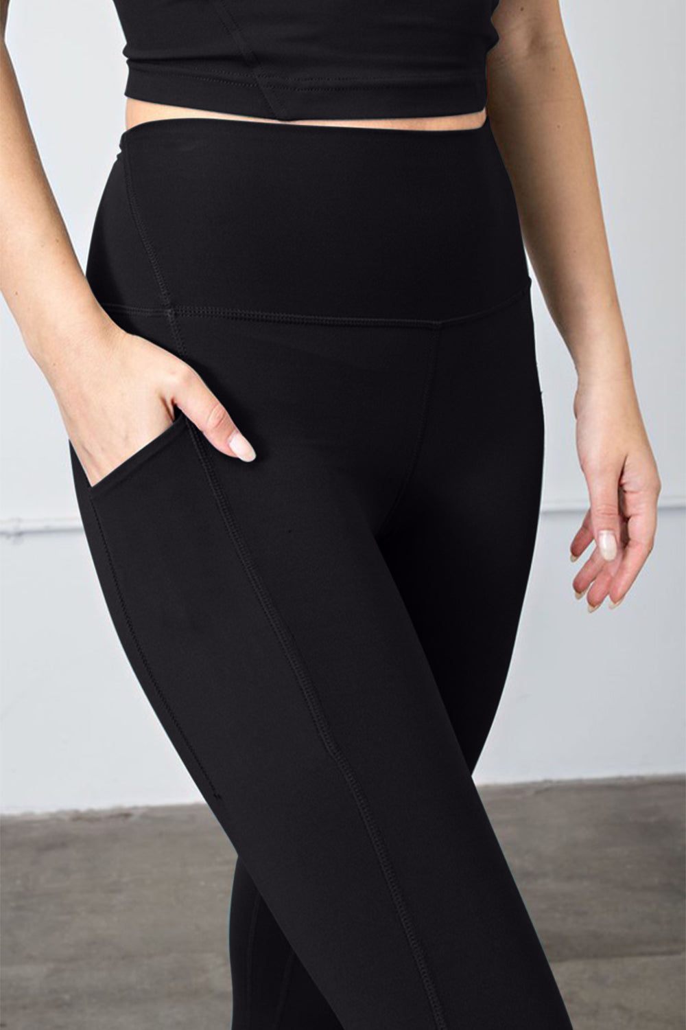 Faith Apparel High Waist Wide Waistband Leggings - Sharpline Insights, LLC