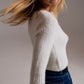 Ribbed Cropped Sweater