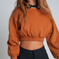 Oversized Cropped Sweatshirt