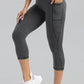 Contrast Stitching High Waist Active Pants