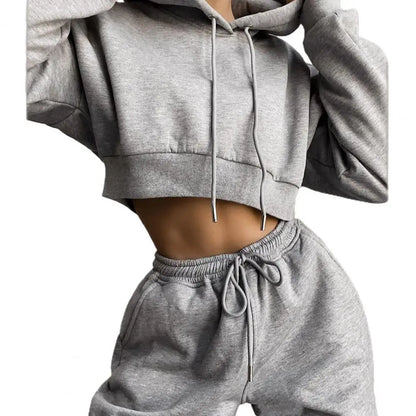 Women 2 Piece Set Casual Sport Outfits Tracksuit Hoodies Sweatshirt+Sweatpants Jogger Pants