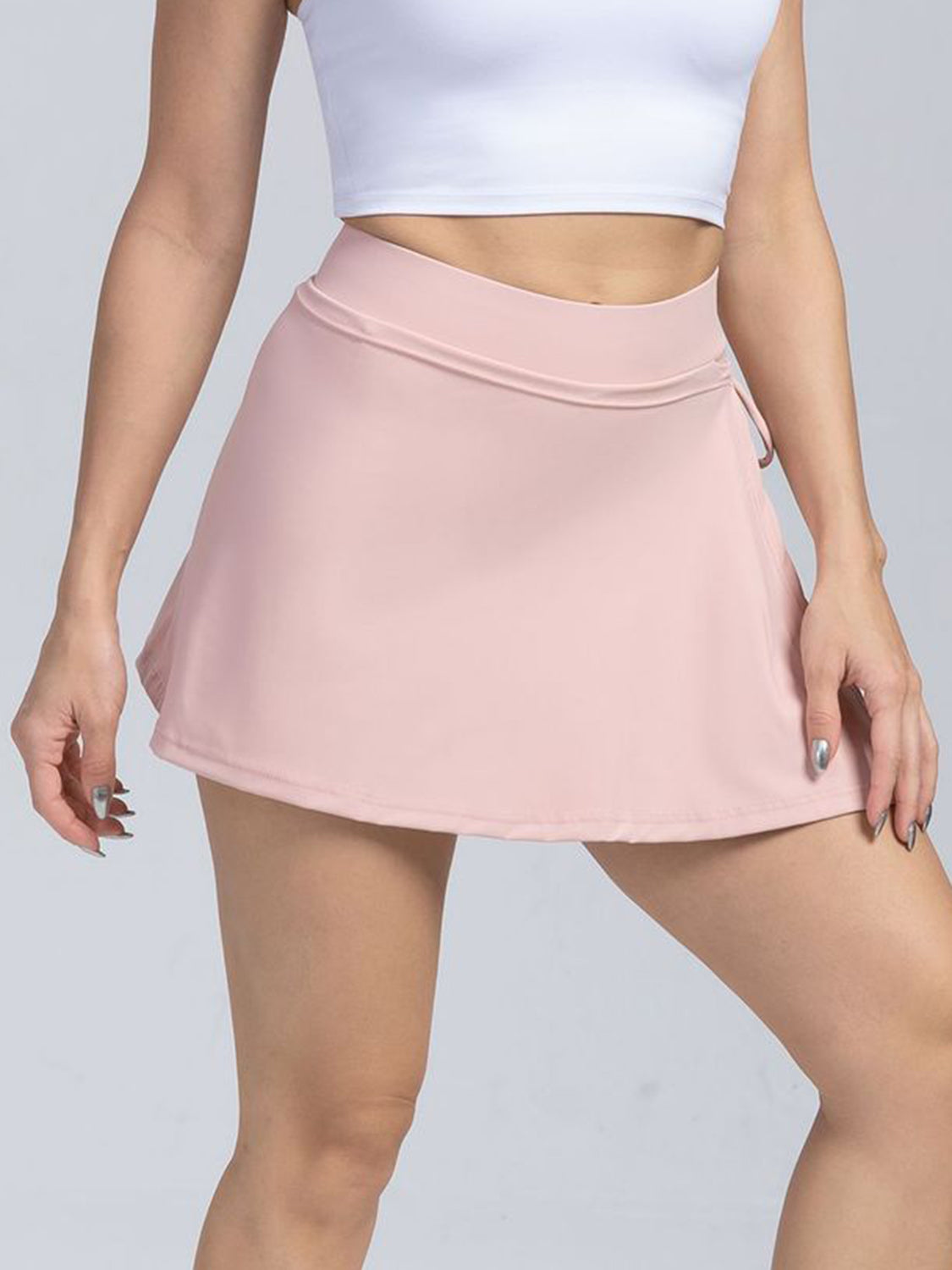 Tied High Waist Active Shorts - Sharpline Insights, LLC