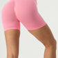 High Waist Wide Waistband Active Shorts