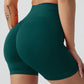 High Waist Wide Waistband Active Shorts