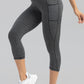 Contrast Stitching High Waist Active Pants