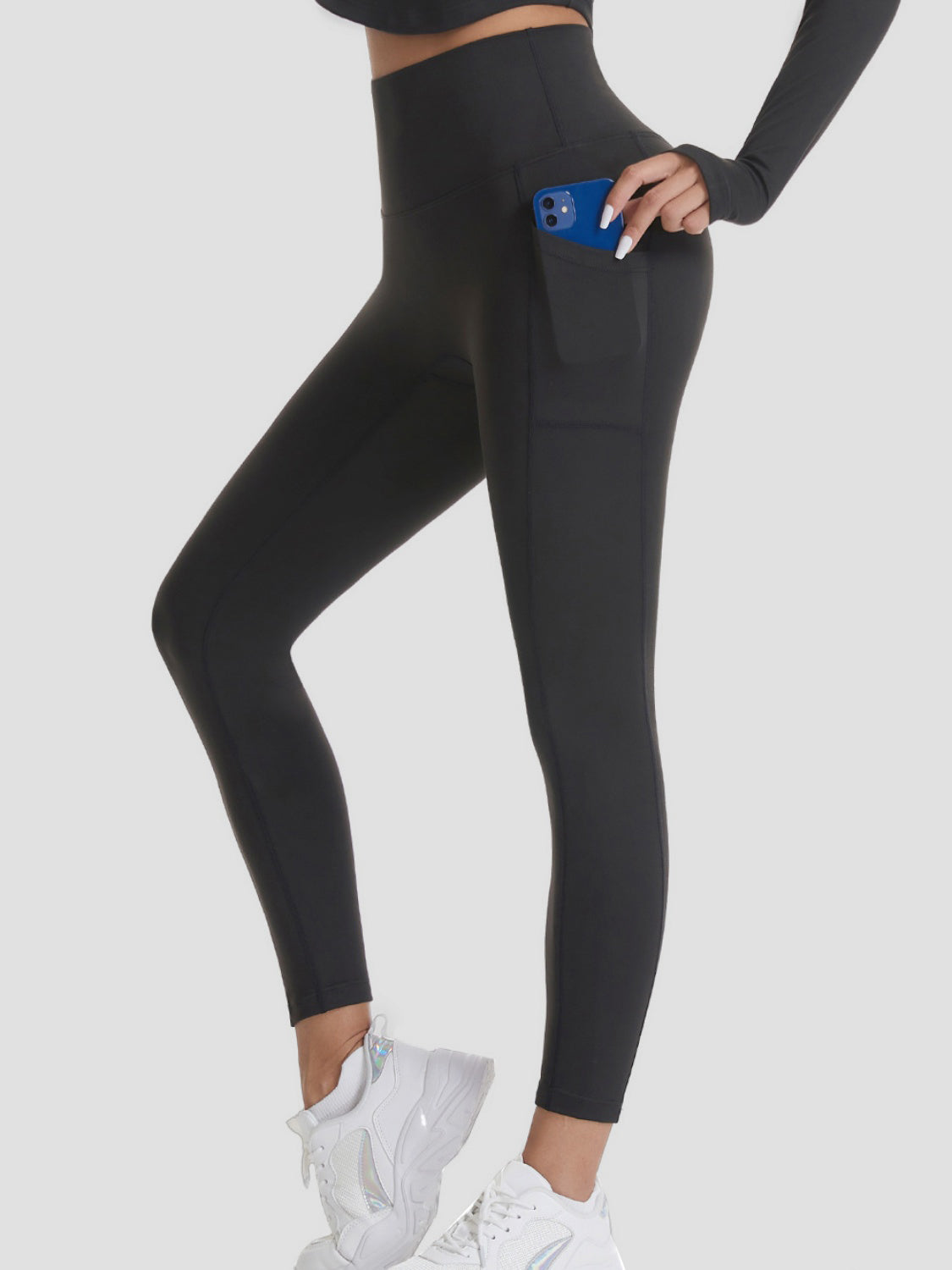 Pocketed High Waist Active Pants - Sharpline Insights, LLC