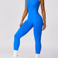 Basic Bae Sleeveless Cutout Racerback Active Jumpsuit