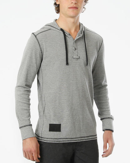 Thermal Long Sleeve Lightweight Fashion Hooded Henley