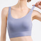 Scoop Neck Wide Strap Active Bra