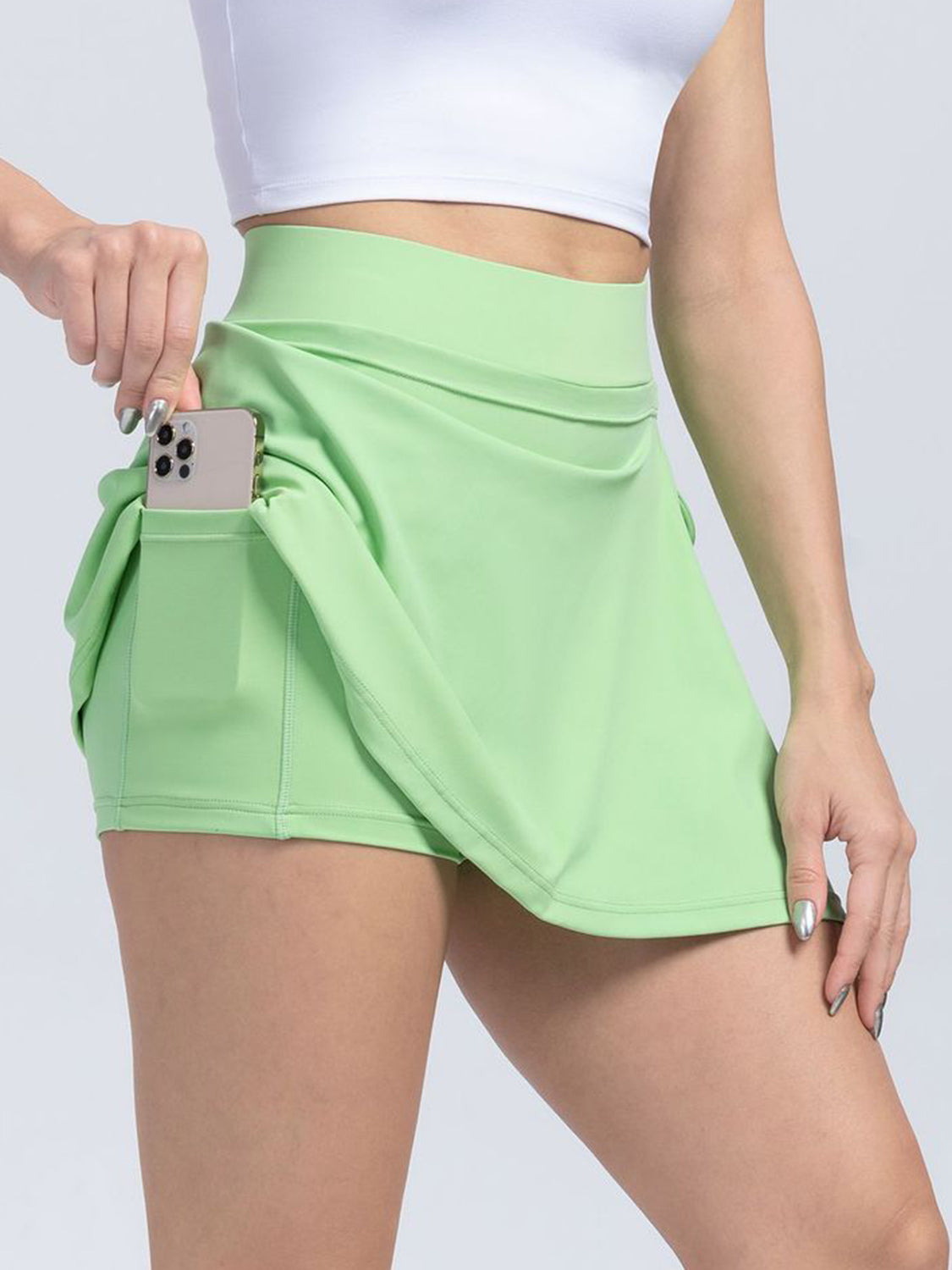 Tied High Waist Active Shorts - Sharpline Insights, LLC