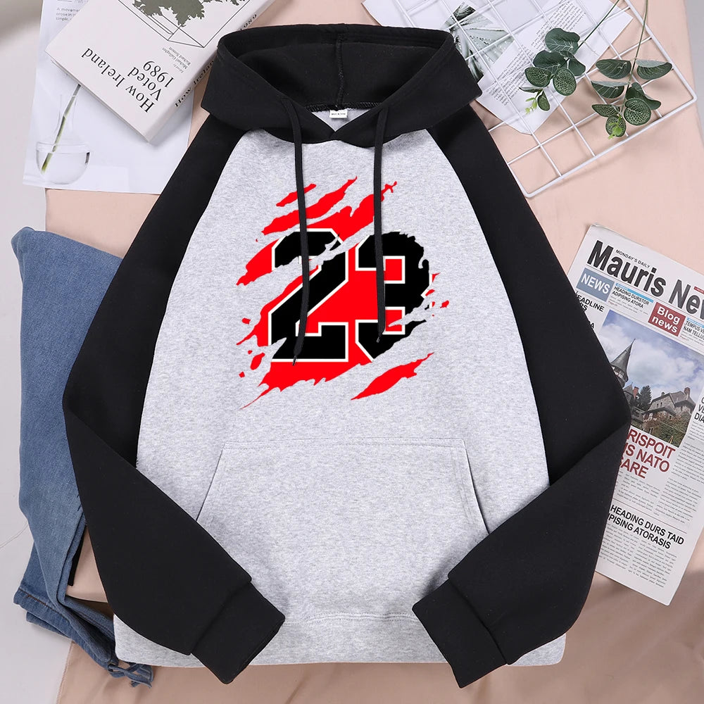 Letter 23 Raglan Hoodie