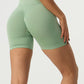 High Waist Wide Waistband Active Shorts