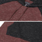 Short Sleeve Hoodie Black / Maroon