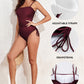 Corset Ribbed Maillot – Drawstring Waist One-Piece