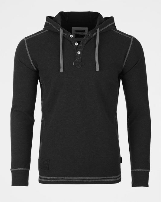 Thermal Long Sleeve Lightweight Fashion Hooded Henley