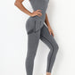 Crisscross Wide Strap Active Jumpsuit