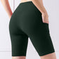 Pocketed High Waist Active Shorts - Sharpline Insights, LLC