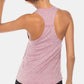 Full Size Scoop Neck Wide Strap Active Tank