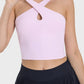 Crisscross Grecian Neck Active Cami