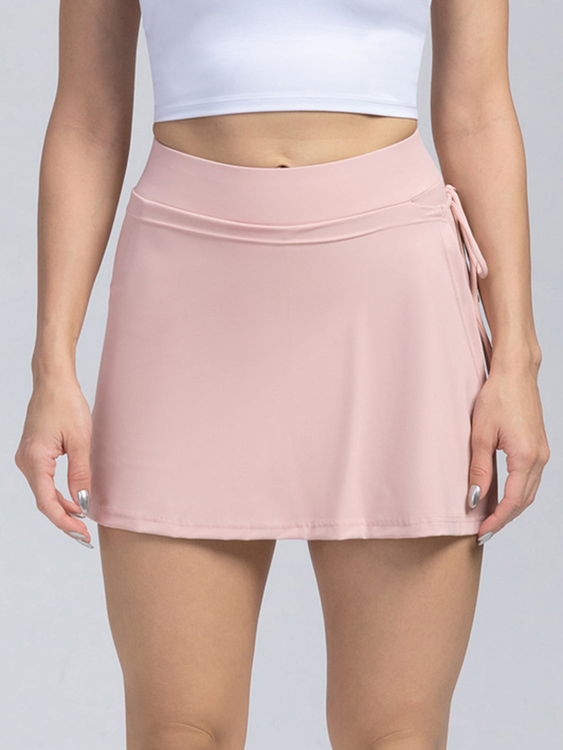 Tied High Waist Active Shorts - Sharpline Insights, LLC