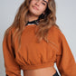 Oversized Cropped Sweatshirt