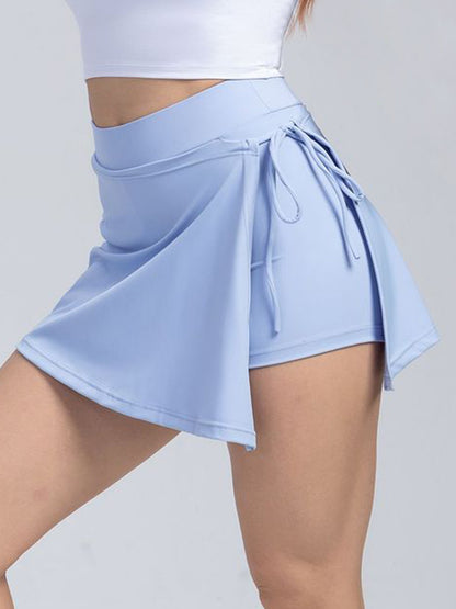 Tied High Waist Active Shorts - Sharpline Insights, LLC