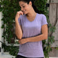 5 Pack: Women's Short Sleeve V-Neck Activewear T-Shirt Dry-Fit Wicking Yoga Top (Available in Plus)