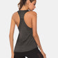 Full Size Scoop Neck Wide Strap Active Tank